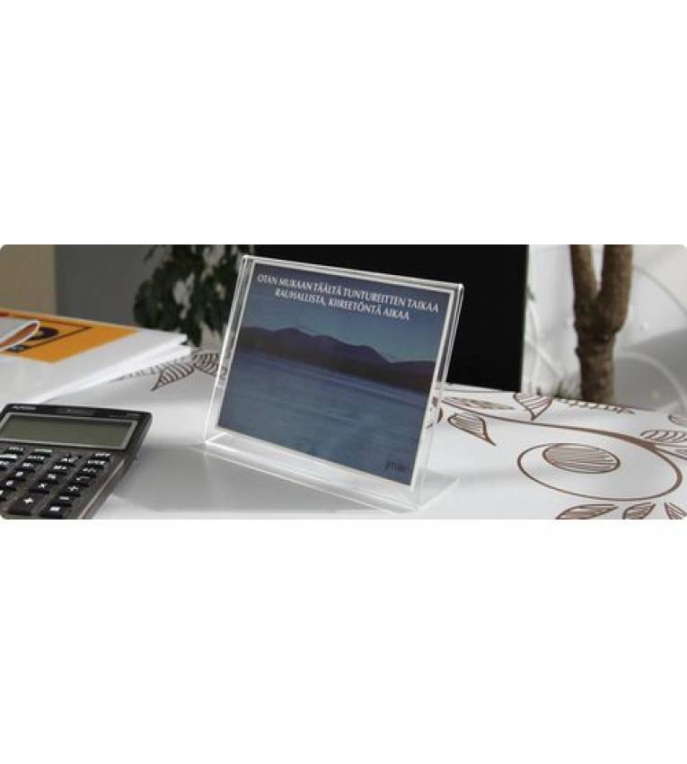 Cadre d'affichage en plastique plexiglass transparent  A5